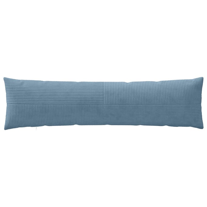 vidaXL - Kussensloop - 2 - pcs - ALMELO - Blauw - 40 - x - 145 - cm - corduroy