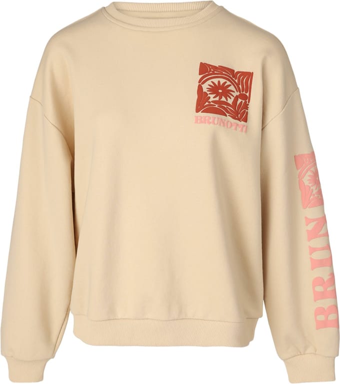 Brunotti Ari Women Sweater - Dames Trui met Puffed Sleeves - Canvas - Pullover Dames - S