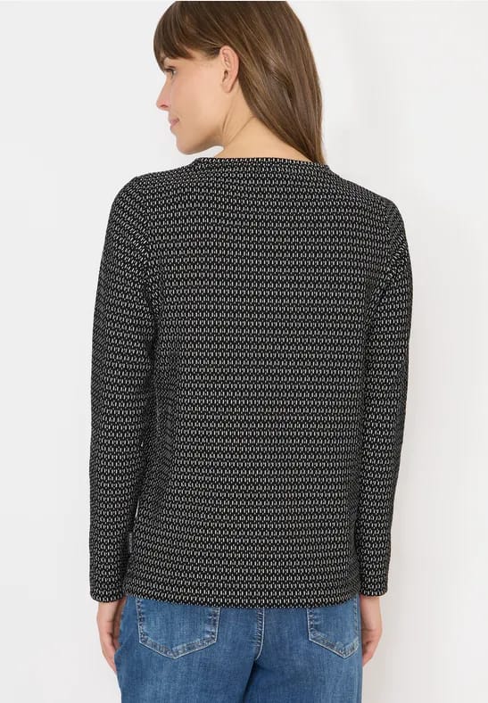 Shirt met structuur, tweekleurig