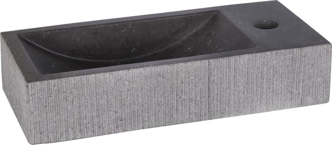 DIFFERNZ RIBBLE FONTEIN 38X18X8CM BOMBAI BLACK