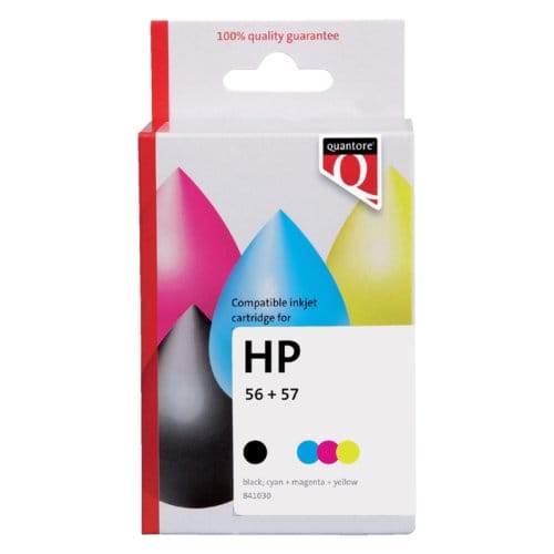 Tintenpatrone Quantore Alternative für HP SA342AE 56 57 schwarze Farbe