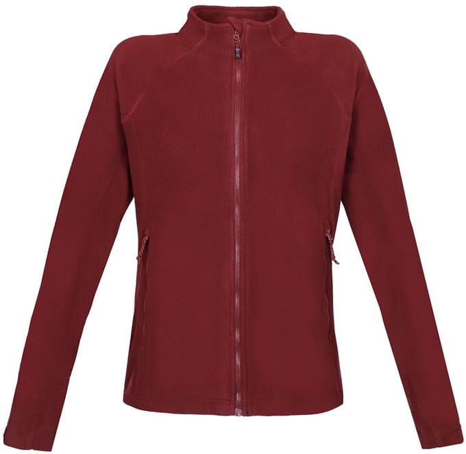 Rock Experience Sandy Ledge Mock Neck Fleece Met Volledige Rits Rood M Vrouw