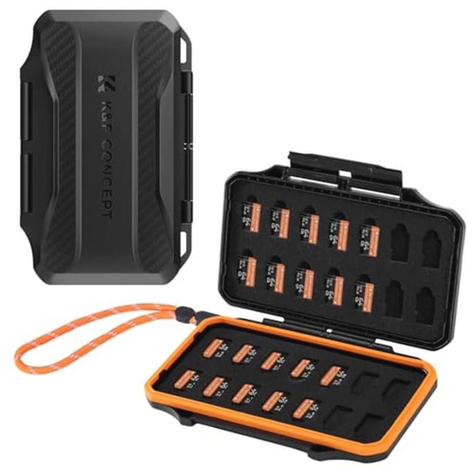 Micro SD Kaart Case voor 28 Micro SD (TF) Kaarten - Lichtgewicht Waterdichte en Schokbestendige Organizer