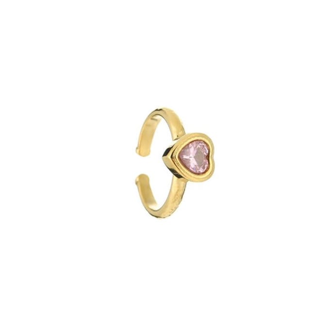Bijoutheek Ring (Sieraad) roze Heart One Size