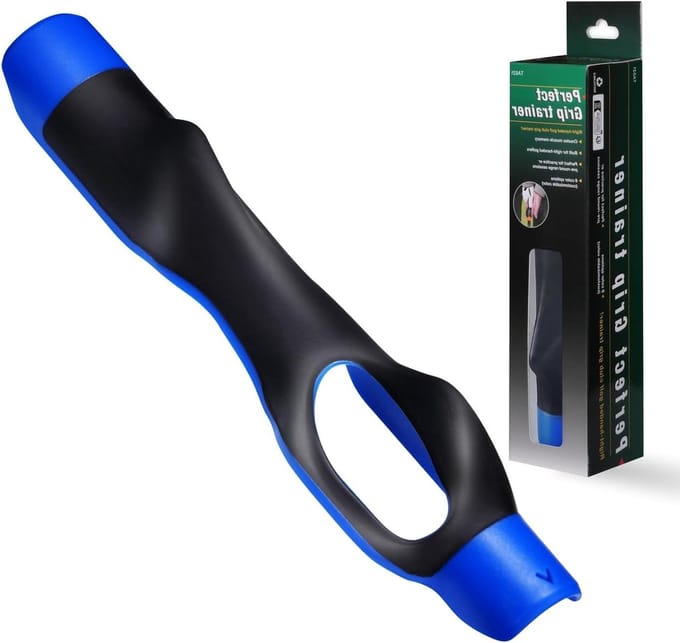 Golf Grip Trainer - Golf Trainingshulp - Verbeteren Swing Techniek - Onmiddellijke Feedback - 15.5 x 2.5 cm - Blauw