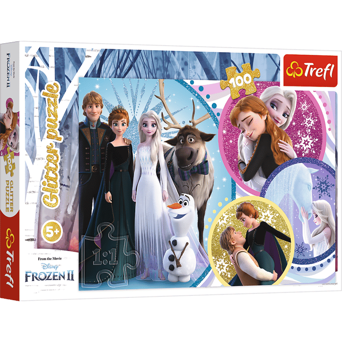 Frozen glitter puzzel