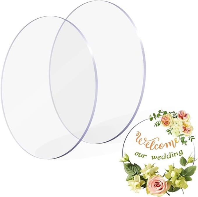 IMstore - Acryl Rond Taartplateau - Herbruikbaar en Antiaanbak - 31 cm