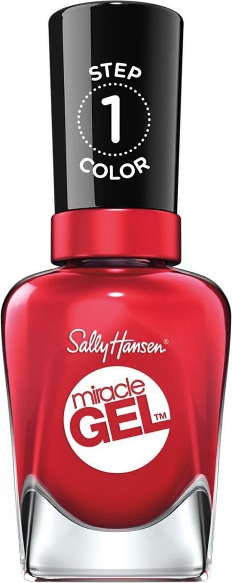 Sally Hansen Miracle Gel Nagellak - 444 Off with her Red!