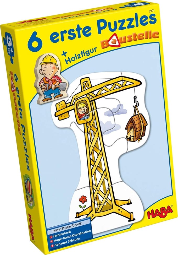 Eerste Puzzels voor Kinderen – Bouwplaats Thema, Multi-Kleurige Puzzels