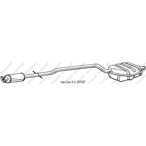 Geluiddemper achter BOSAL 290-159