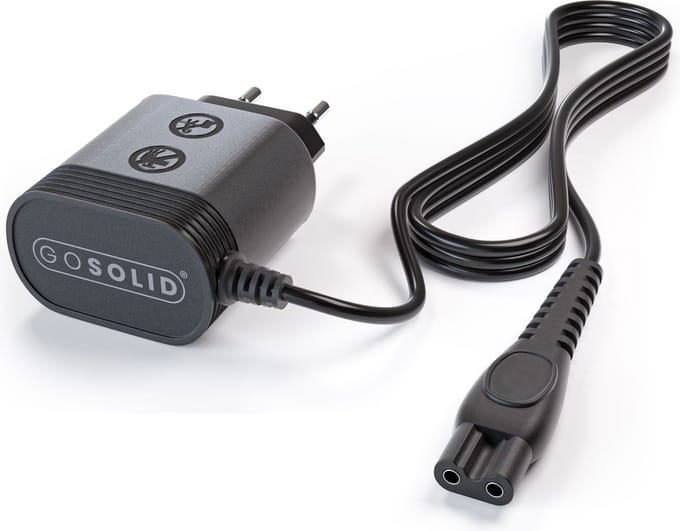 GO SOLID! ® Adapter 8V, 0.1 A geschikt voor de Philips HQ850 Oneblade QP2630 QP2530 One Blade Oplader