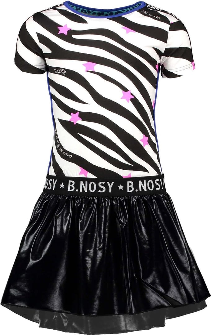 B.Nosy Meisjes Jurk - AO Zebra - Maat 104