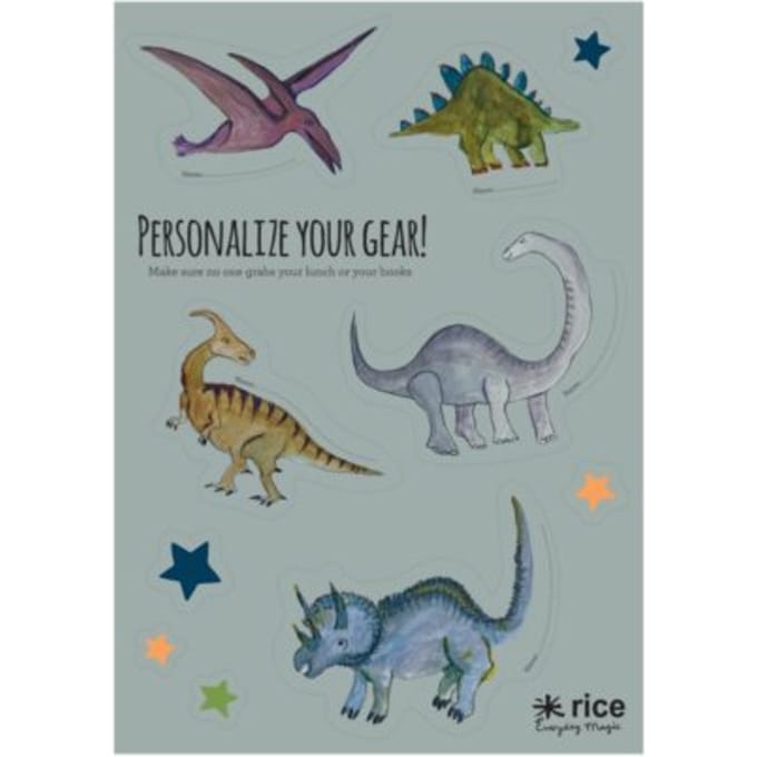 Rice lunchbox stickers dinosaurus