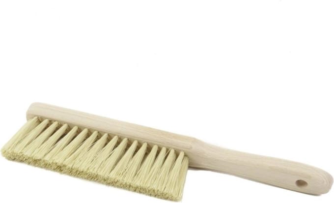 Benson Behangborstel - Handmodel - Houten Handvat - 19 cm - Wit