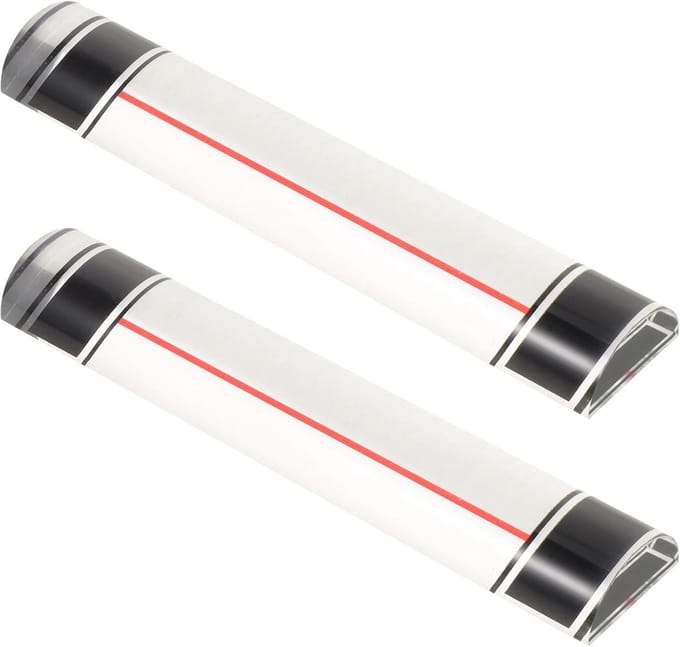 Vergrootglas Liniaal Set - Leesvergroter Hulpmiddel - Slechtzienden Lezen - Met Schuifmarker - 16 cm Lengte - Transparant