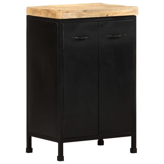 vidaXL - Dressoir - 47x35x76 - cm - ruw - mangohout