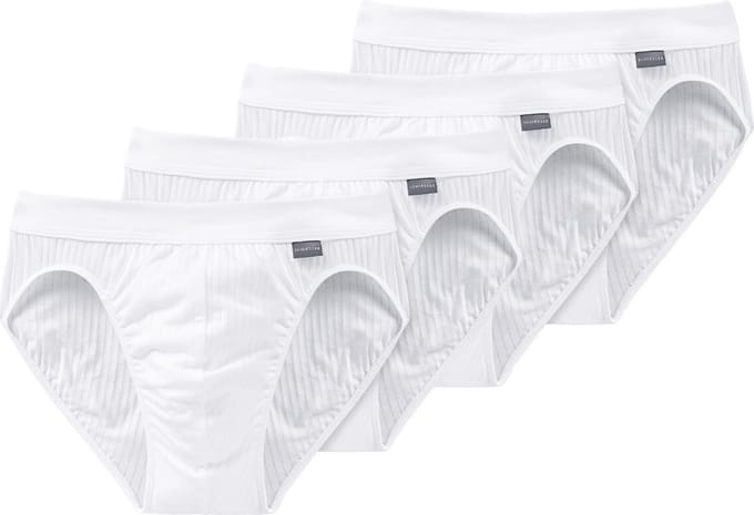 Schiesser Heren rioslip 4 pack Cotton Essentials Authentic