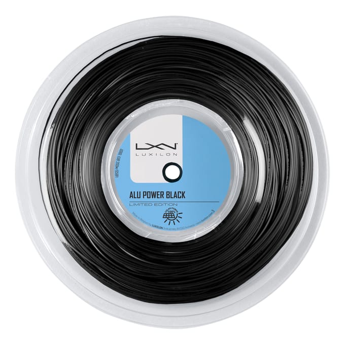 Luxilon Alu Power Black Ltd Rol Snaren 200m-Zwart