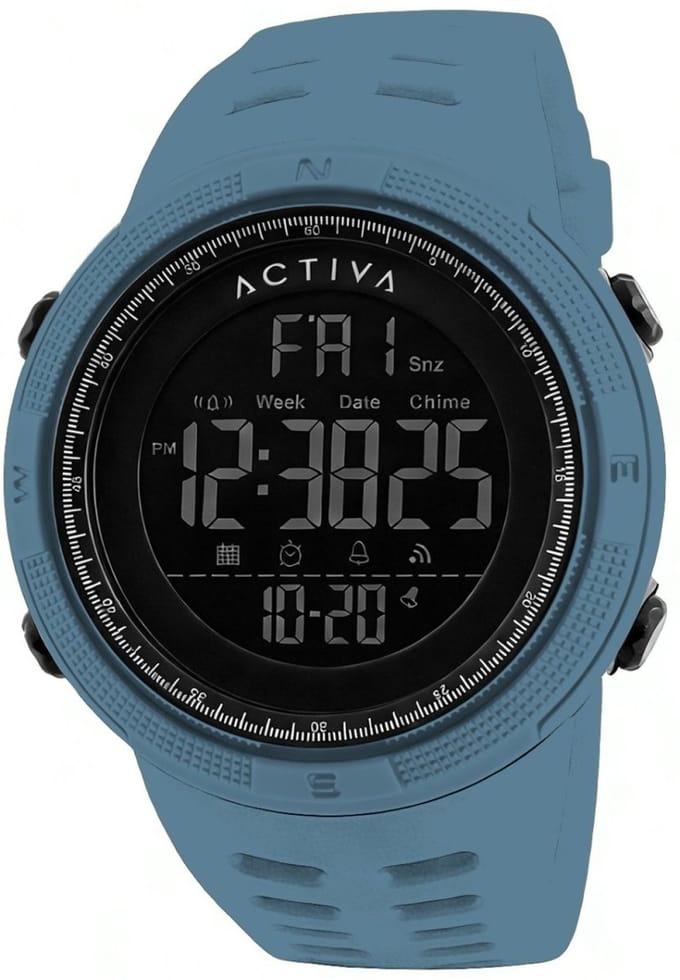 Activa Digital ACW1915-002 Heren digitale horloge - 50 mm