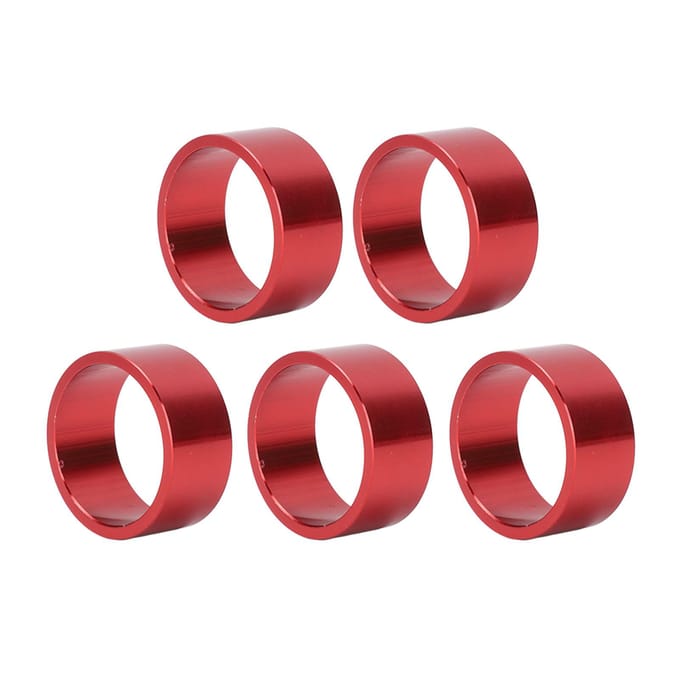 5pcs Bicycle Headset Spacer Bike Handlebar Stem Spacers Threadless Aluminum Alloy Headset Stem