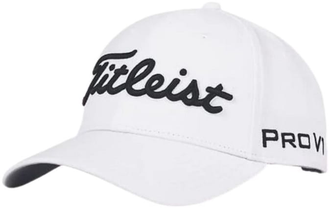 Titleist Tour Performance Cap Wit Zwart 2025