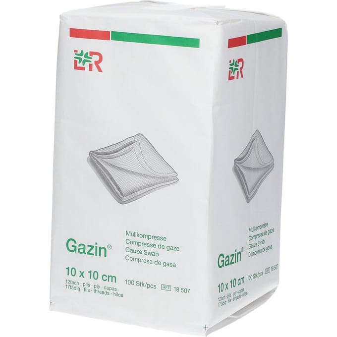 Gazin Gaaskompres 10 x 10cm 18507 100 Compressen