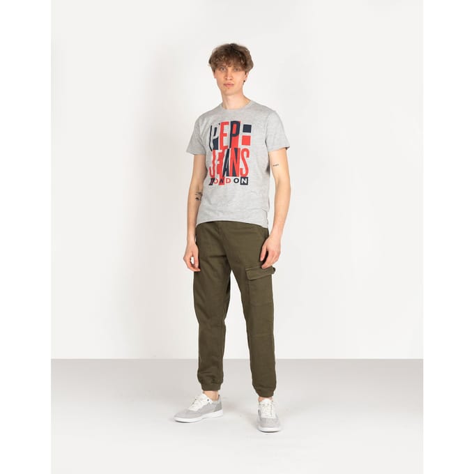 Pepe Jeans T-shirt Davy Mannen Grijs