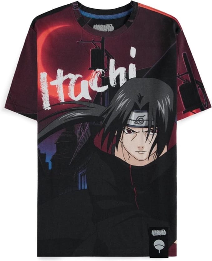Naruto - Itachi And Sasuke Digital AOP Heren T-shirt - S - Multicolours