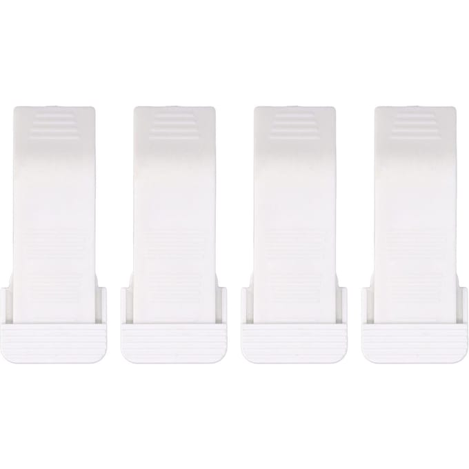 4 pièces Butée de porte cale multi-usage anti-collision élimine le bruit cale de porte pour la maison blanc