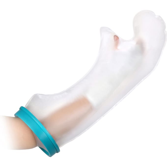 DoactBath Beschermende ArmbeschermerKinderen s Lange Armlengte 48cm PP Lijm   Siliconen Materiaal (Blauw white