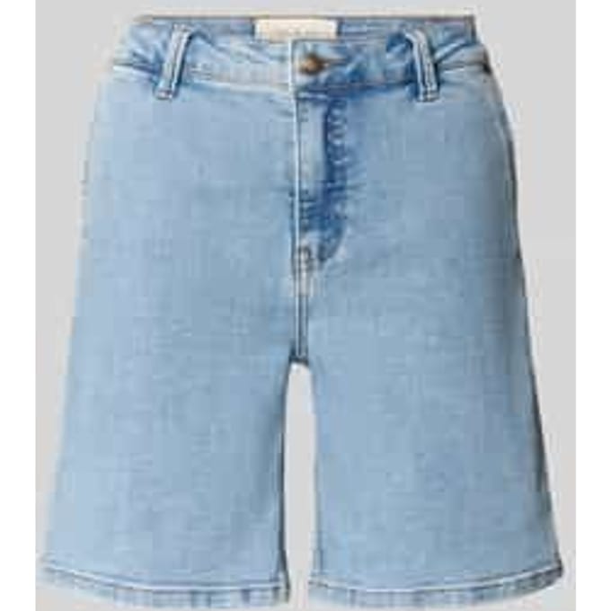 Korte regular fit jeans met steekzakken, model 'Jane'
