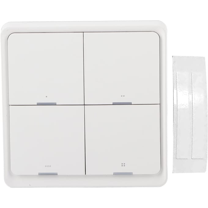 Draadloze scèneschakelaar Intelligent 4?Way Panel Wandschakelaar Mobiele Telefoon APP Bediening voor ZigBee white