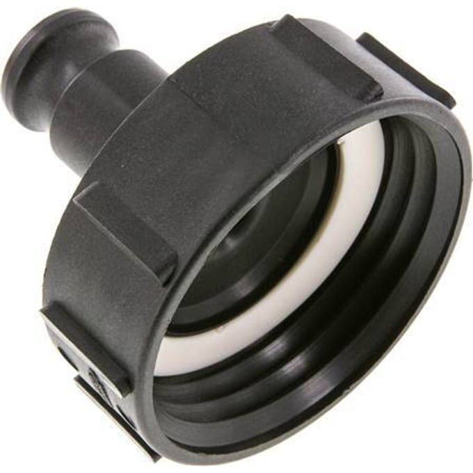 Camlock DN 25 (1'') Koppeling PolypropyleenS 100 x 8 met IBC-connector Type A MIL-C-27487