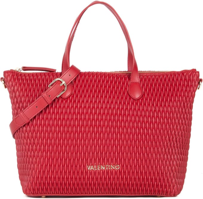 VALENTINO Handtas Schoudertas Frequency Re Shopping Bag Rosso Scuro Rood