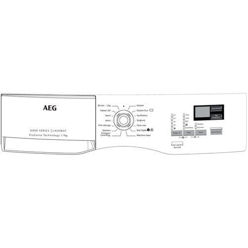 AEG controlepaneel, greeplijst, AEG 140144412016