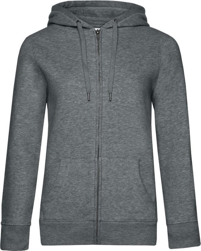 B&C Vrouwen/dames Koningin Hoodie (Midden-Grijze Heide)