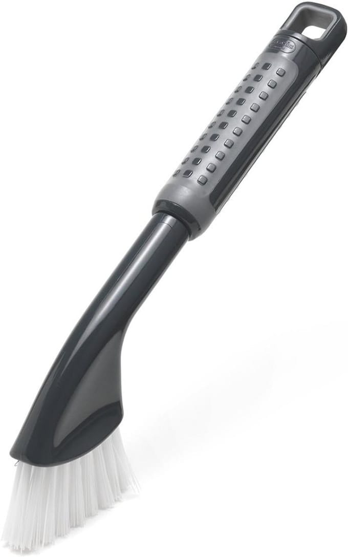 Tegel Grout Reinigingsborstel met ComfiGrip Handvat - Metallic Grafiet 27 cm