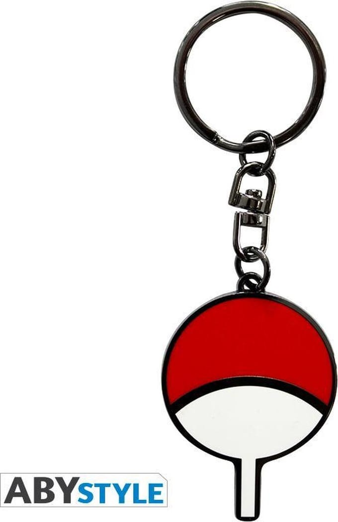NARUTO SHIPPUDEN - "UCHIHA SYMBOL" METAL KEYCHAIN (ABYKEY151)