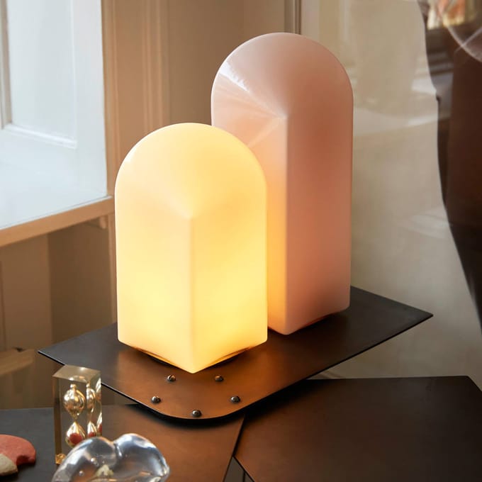 HAY Parade LED tafellamp Blush roze Hoogte 32 cm