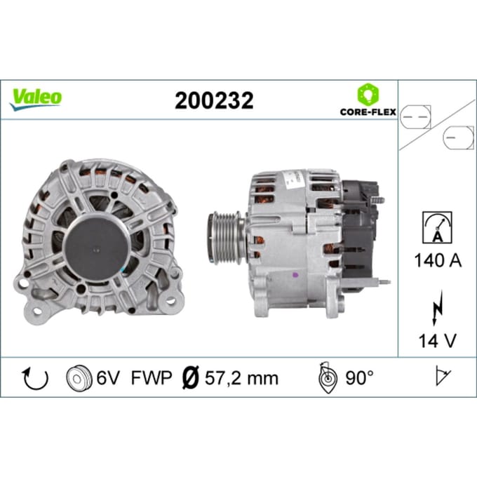 Driefasige generator VALEO 200232