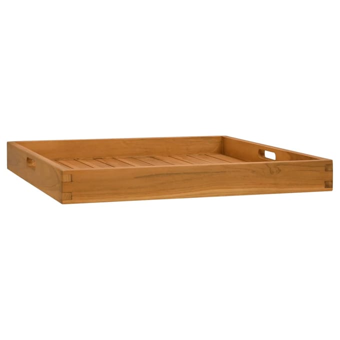 vidaXL - Dienblad - 60x60 - cm - massief - teakhout