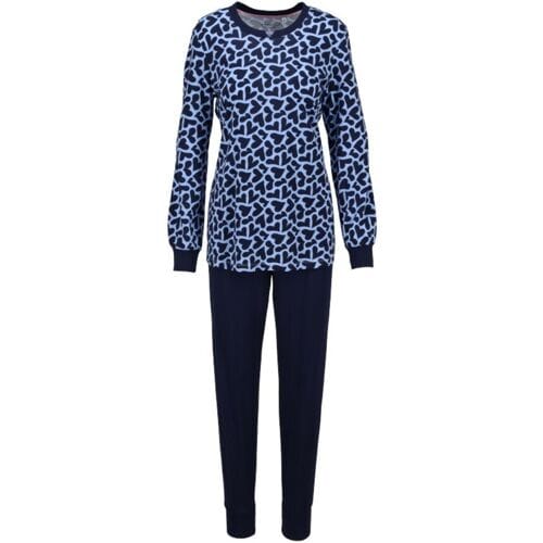 Katoenen dames pyjama lichtblauw Ringella - Blauw - Maat - 36