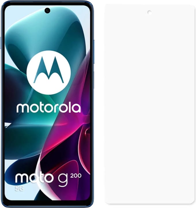 LuxeBass Screenprotector geschikt voor Motorola Moto G200 - Gehard Glas - glas scherm - bescherming