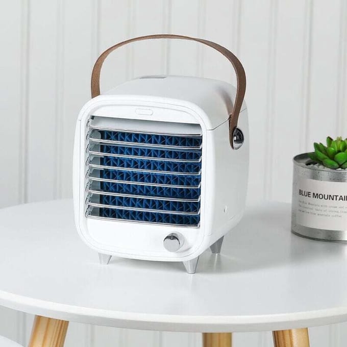 fan-Mini luchtkoeler, watergekoelde airconditioningventilator, kleine draagbare bureaukoelventilator