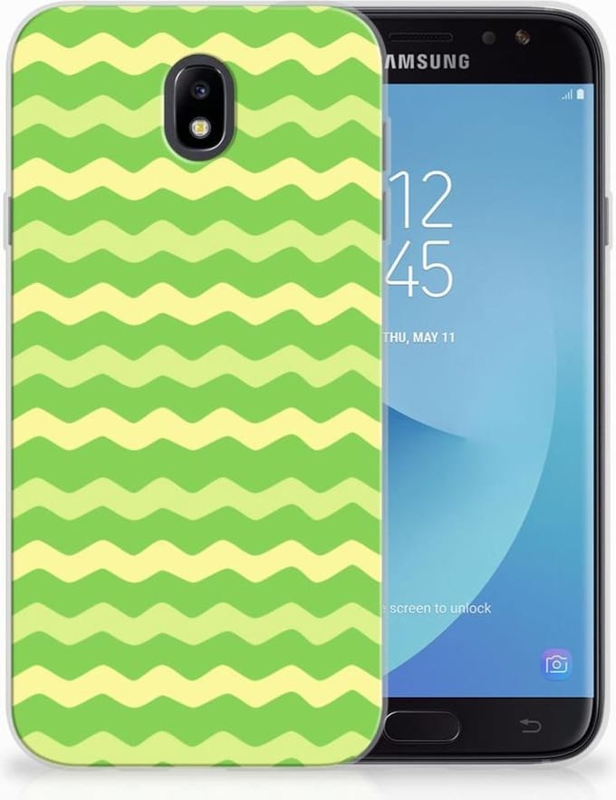 Samsung Galaxy J7 2017 | J7 Pro TPU bumper Waves Green