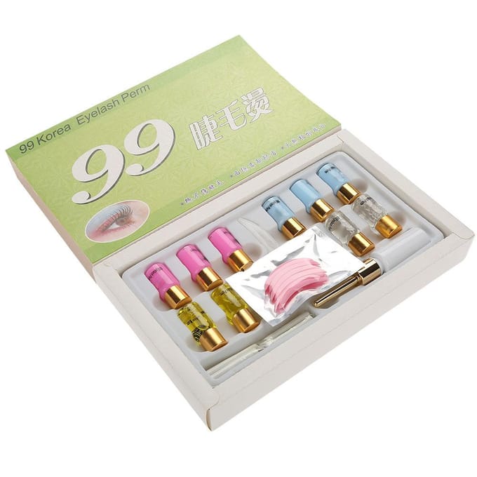 Kit de permanente pour cils naturels longue durée, recourbe-cils, outils de maquillage white
