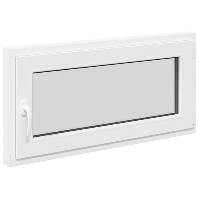 vidaXL - Kleur - binnenkant - kelderraam - Wit - RISOR - 100 - x - 55 - cm