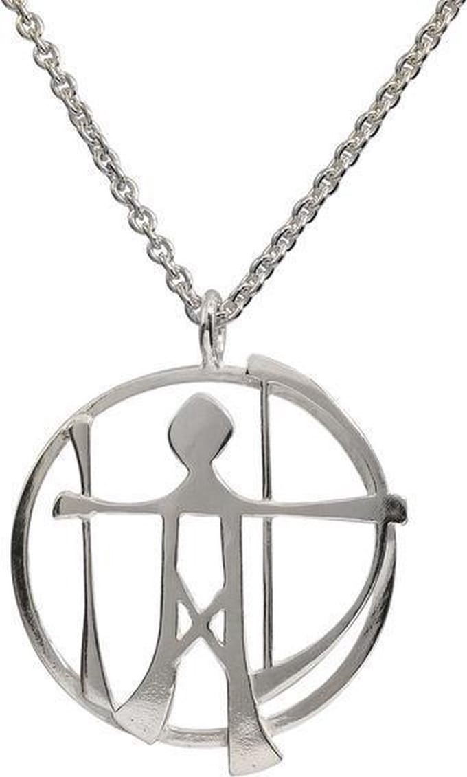AuBor ®. Hanger. Zilver. God van de jacht.