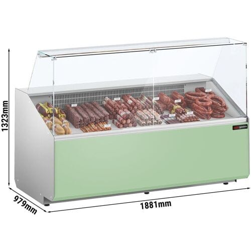 GGM Gastro Kühltheke - 1900mm - Frontblende Hellgrün