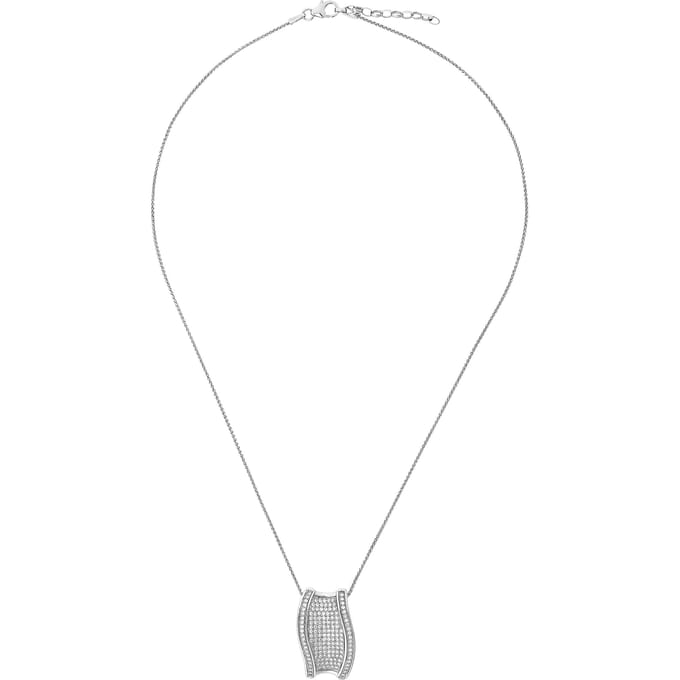 Orphelia ZH-7357 - Hanger Pavé + ketting - Zilver 925 - Zirkonia - 2.5 cm